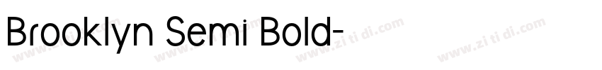 Brooklyn Semi Bold字体转换